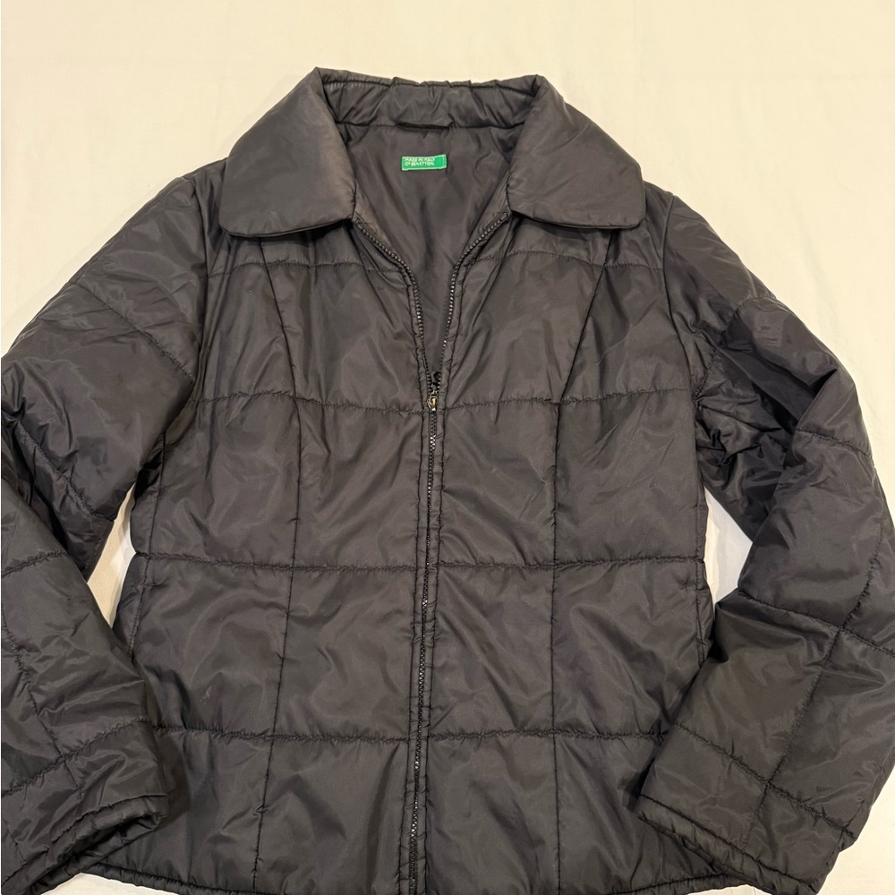 United Colors Of Benetton Charcoal Puffer Jacket
